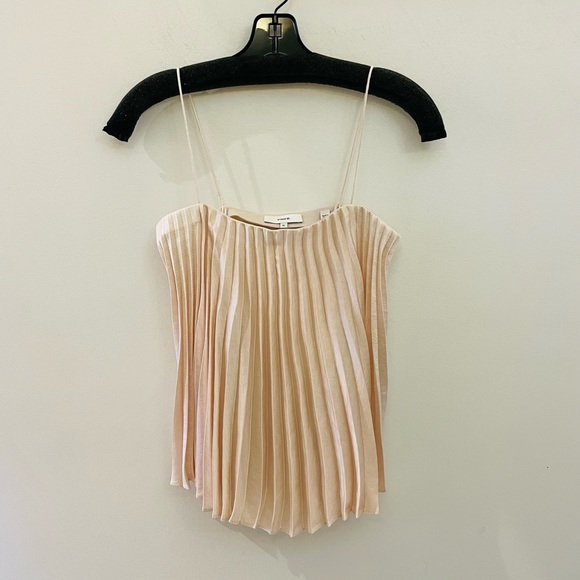 NWT Vince Pleated Camisole in Pale Blush, XS - Picture 6 of 10